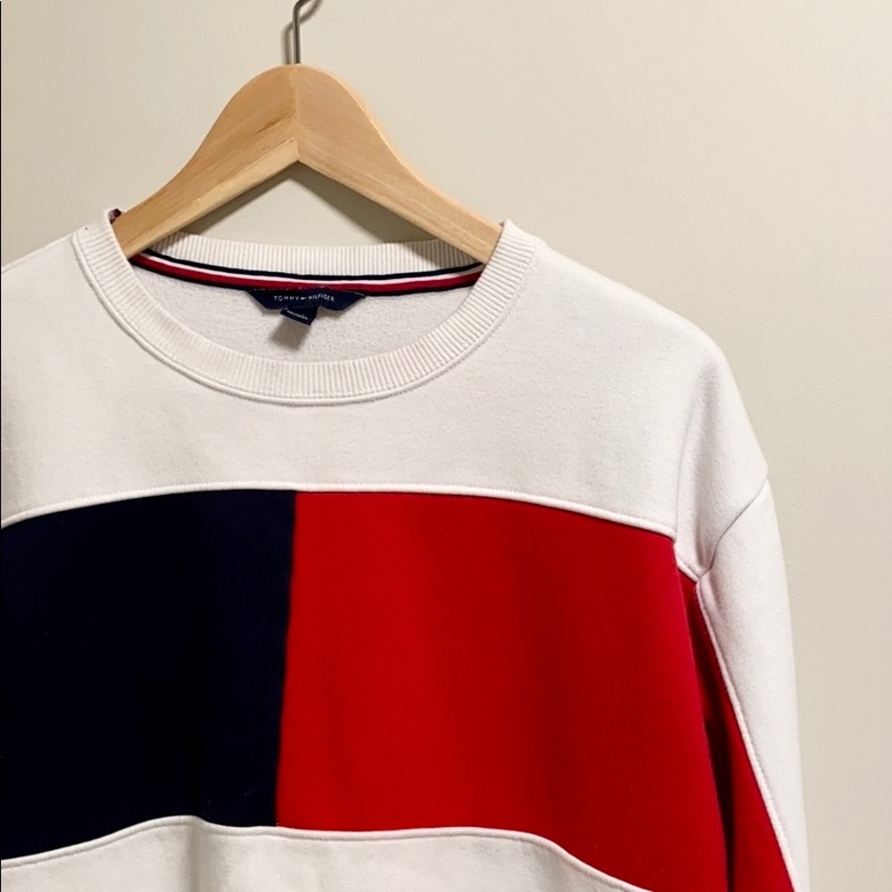 Tommy Hilfiger Colour Block Crewneck Side Zippers